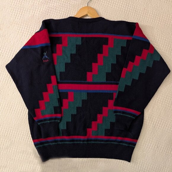 100% Pure Wool Vintage Pringle x Nick Faldo Oversized Sweater Made in Scotland - Picture 5 of 10